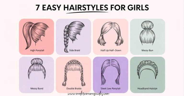 7 Easy Hairstyles for Girls