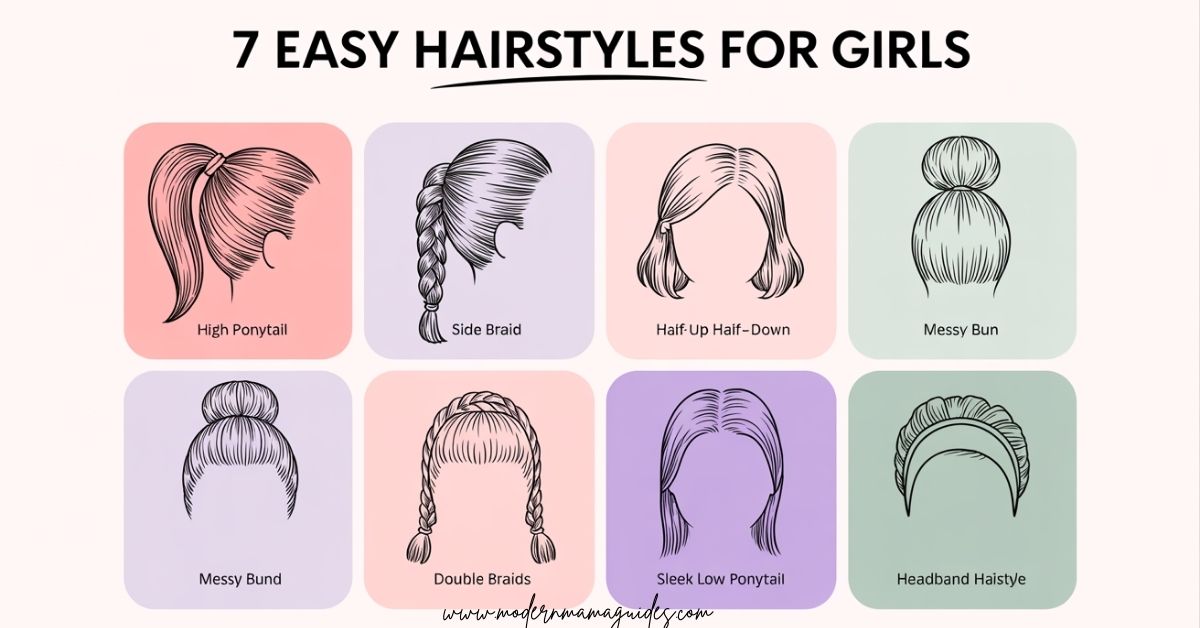 7 Easy Hairstyles for Girls