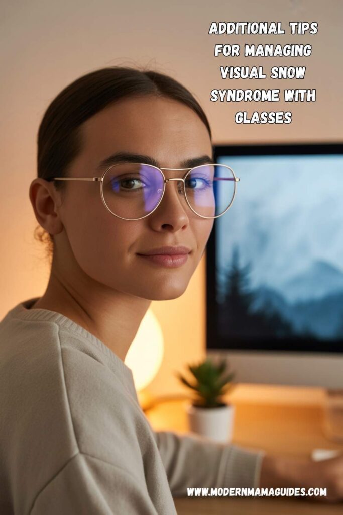 Additional Tips for Managing Visual Snow Syndrome with Glasses