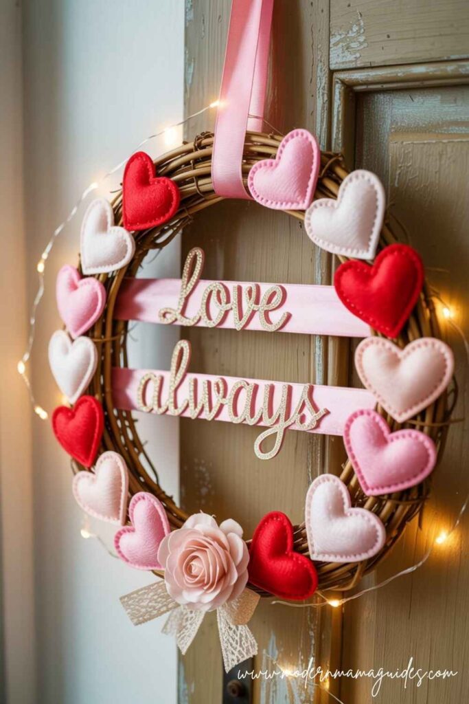 DIY Valentine’s Day Wreath