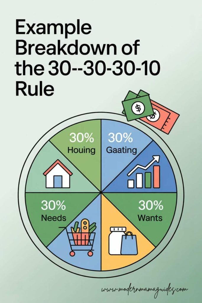 Example Breakdown of the 30-30-30-10 Rule