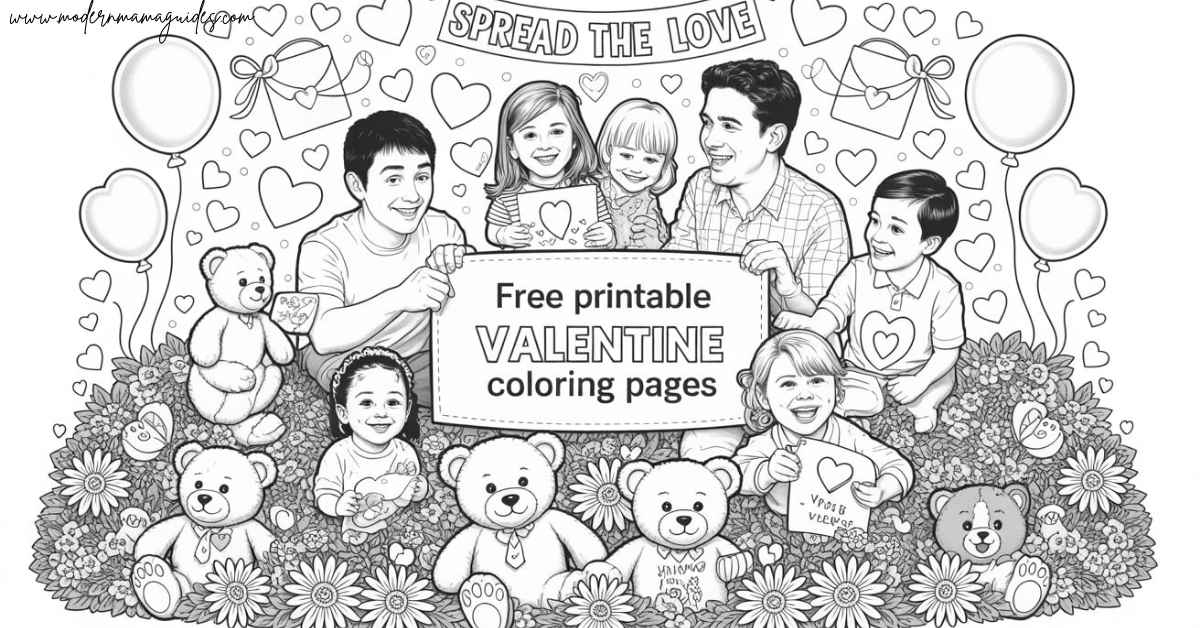 Free Printable Valentine Coloring Pages