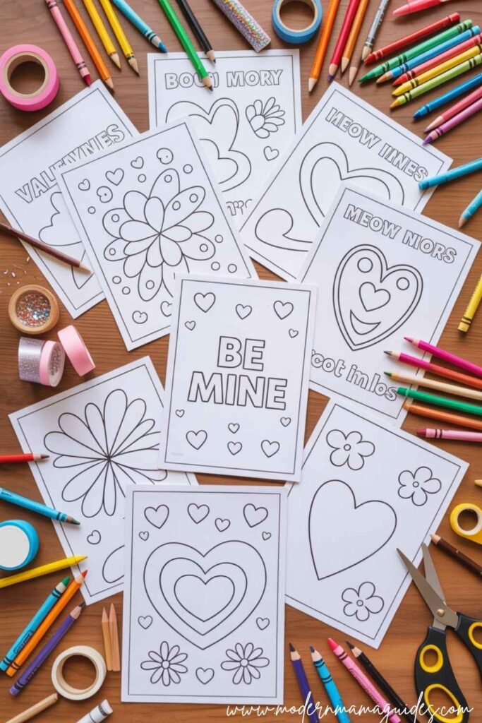 Tips for Coloring Valentine Pages