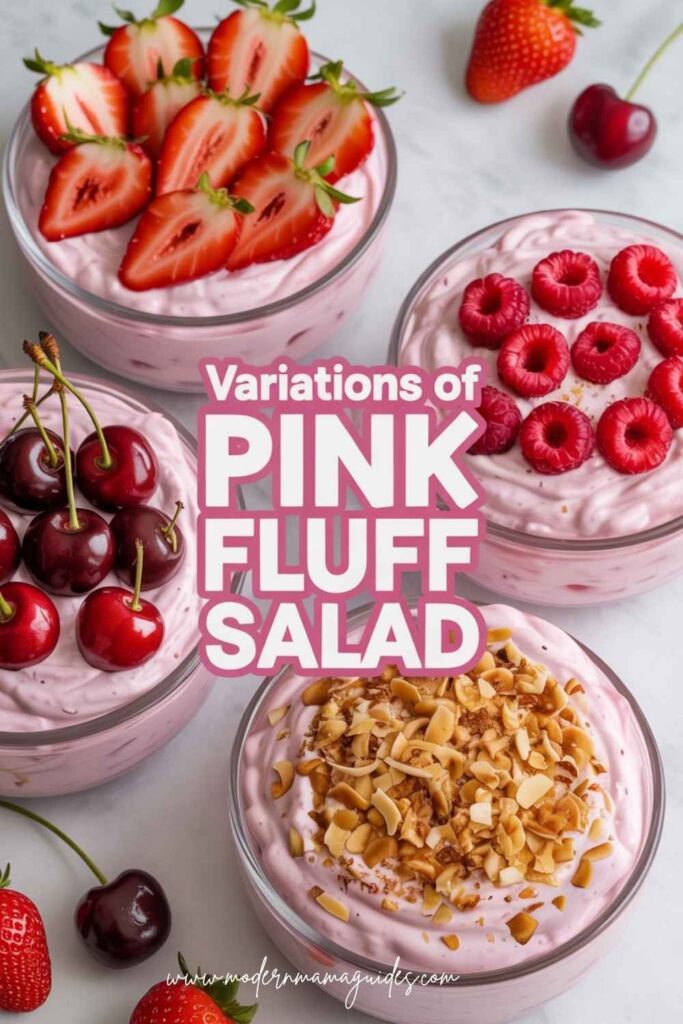 Variations of Pink Fluff Salad