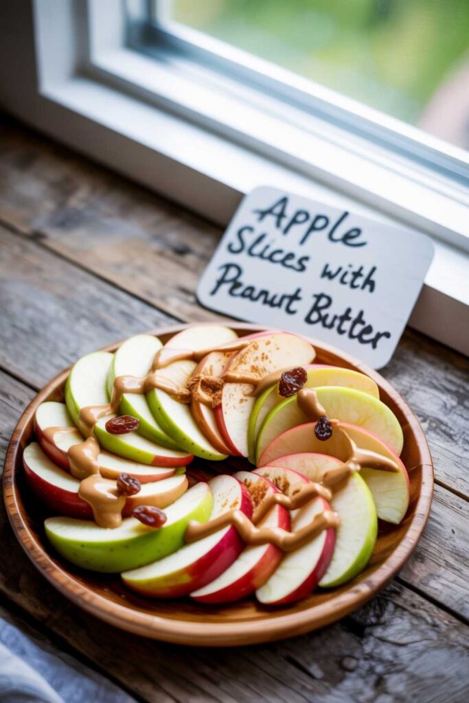 Apple Slices with Peanut Butter