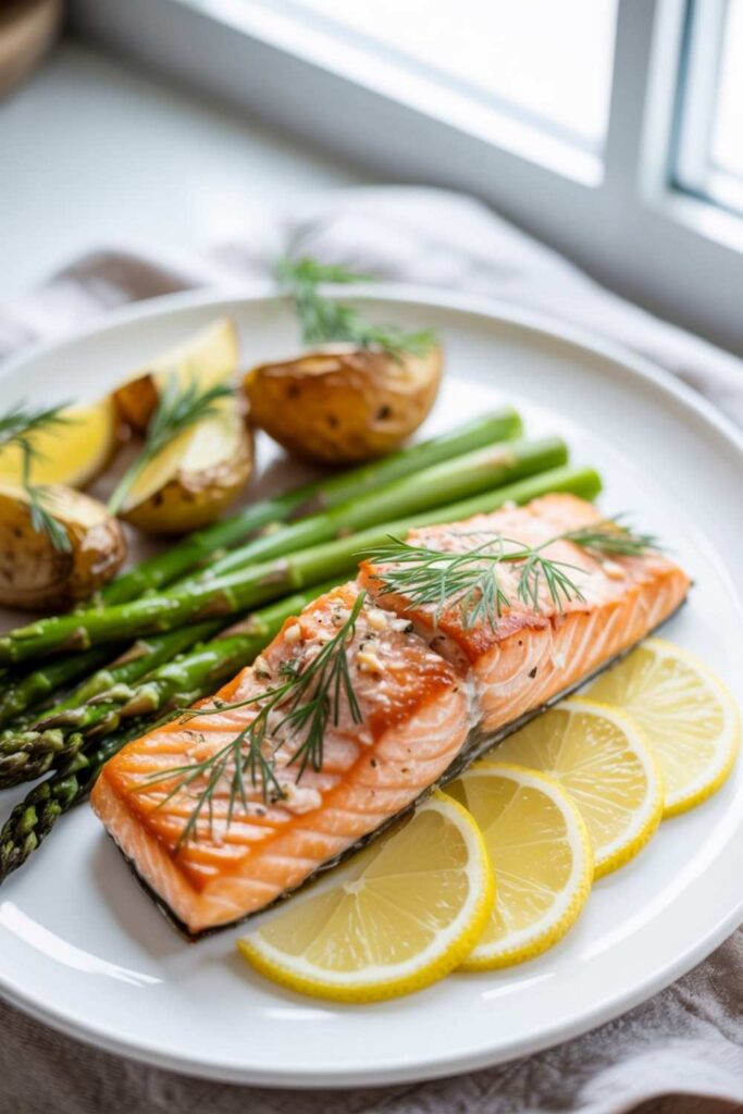 Baked Salmon with Lemon and Dill