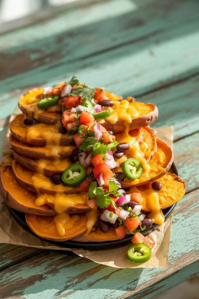 Baked Sweet Potato Nachos