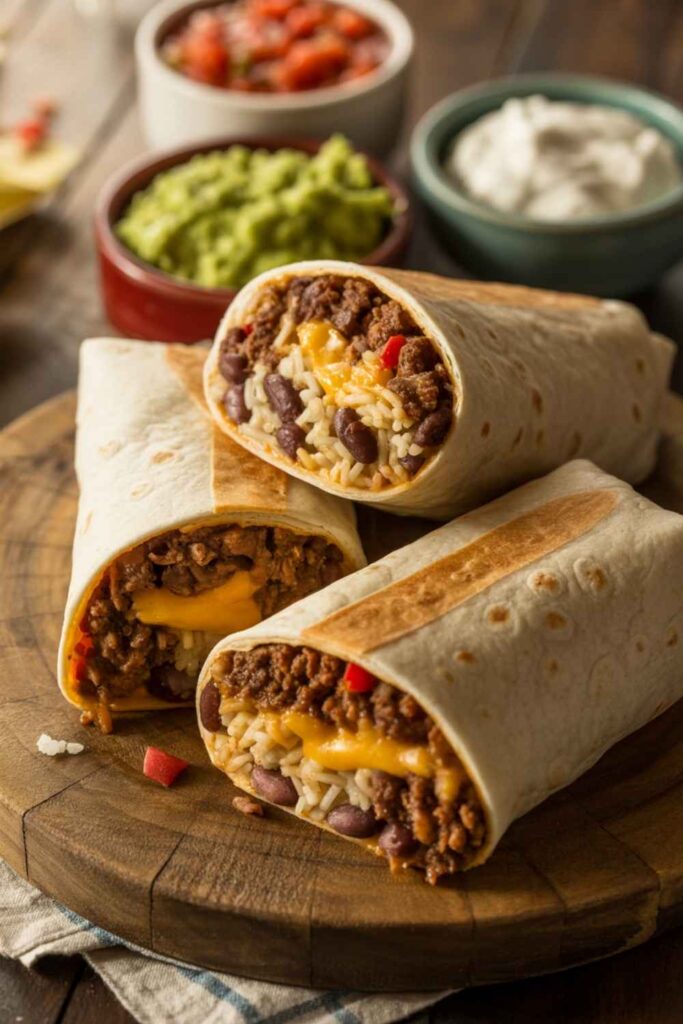 Beef and Bean Burritos
