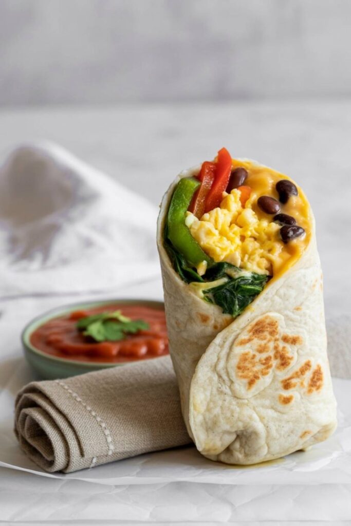 Breakfast Burritos with Eggs and Veggies