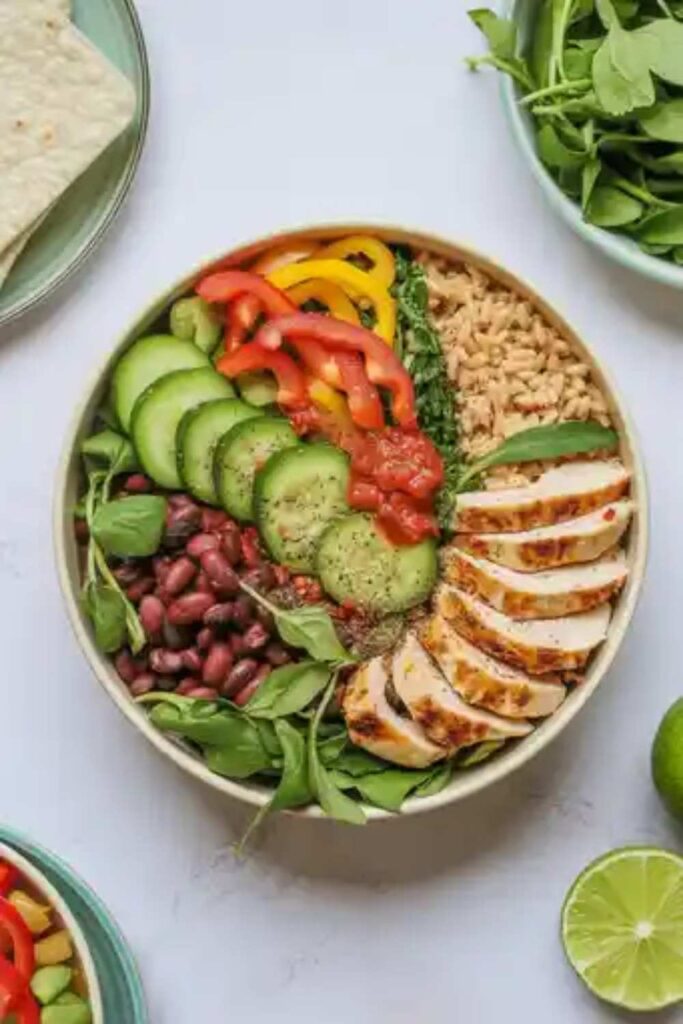 Burrito Bowls with Veggies and Lean Protein