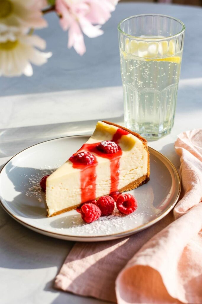 Cheesecake with Sparkling Lemonade