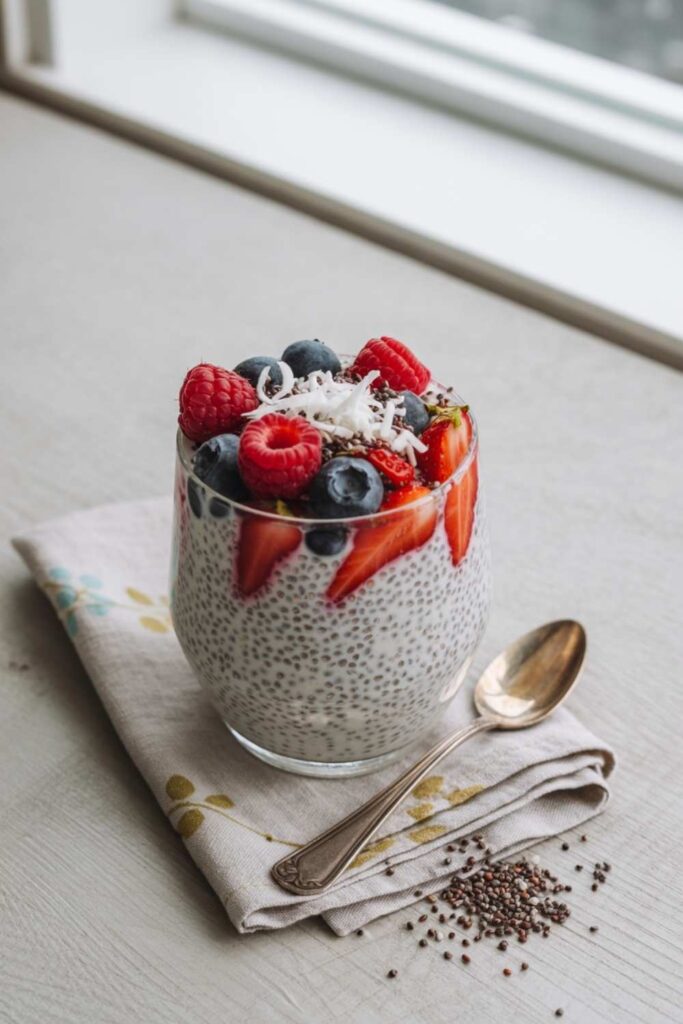 Chia Seed Pudding with Almond Milk
