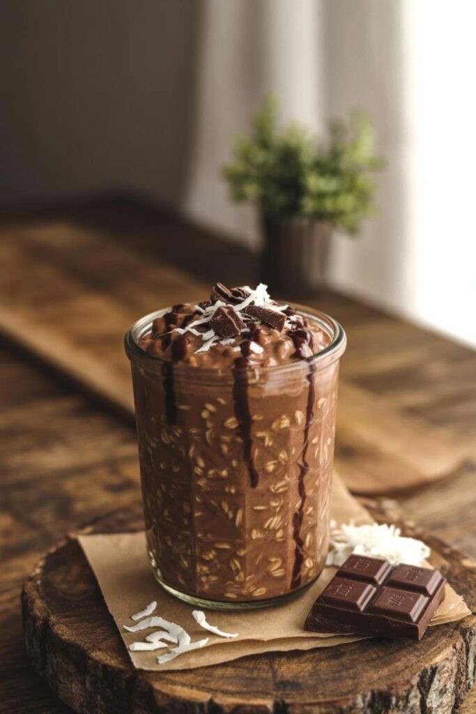 Chocolate Coconut Overnight Oats