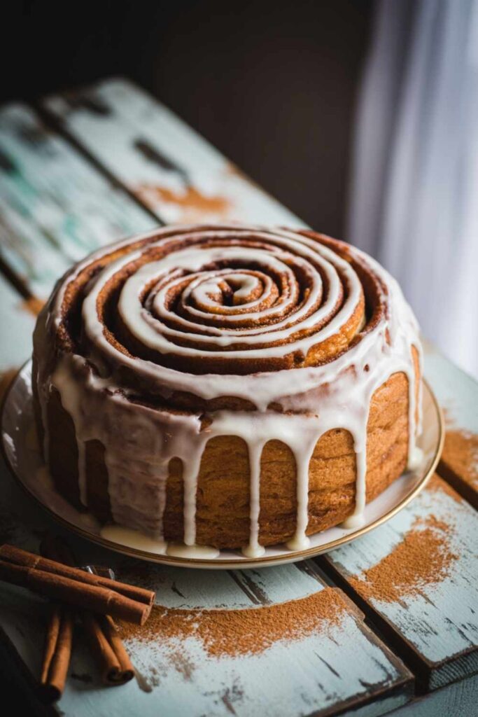 Cinnamon Roll Cake