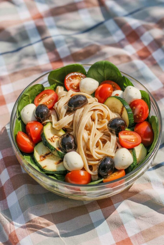 Cold Pasta Salad with Veggies