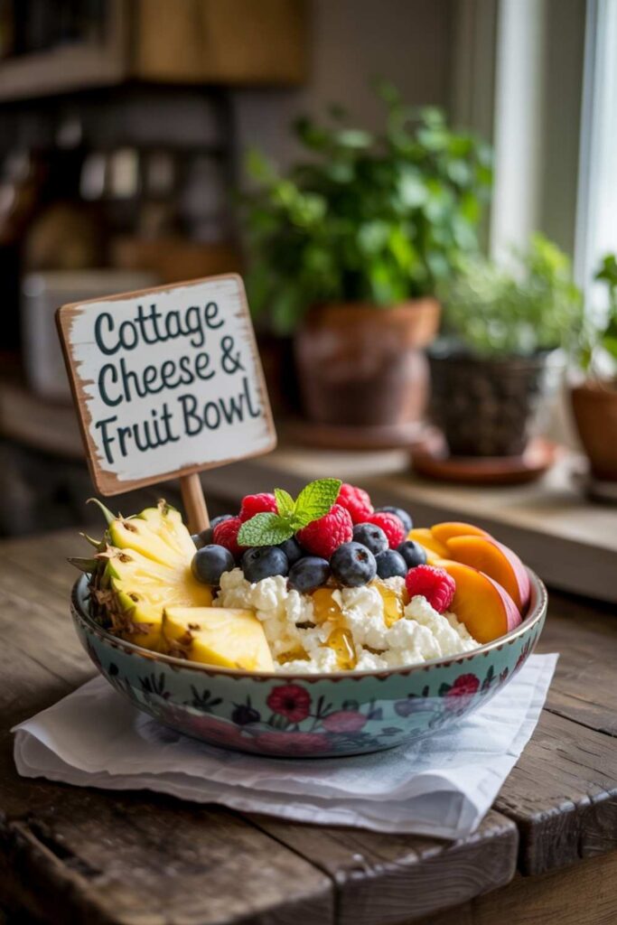 Cottage Cheese & Fruit Bowls