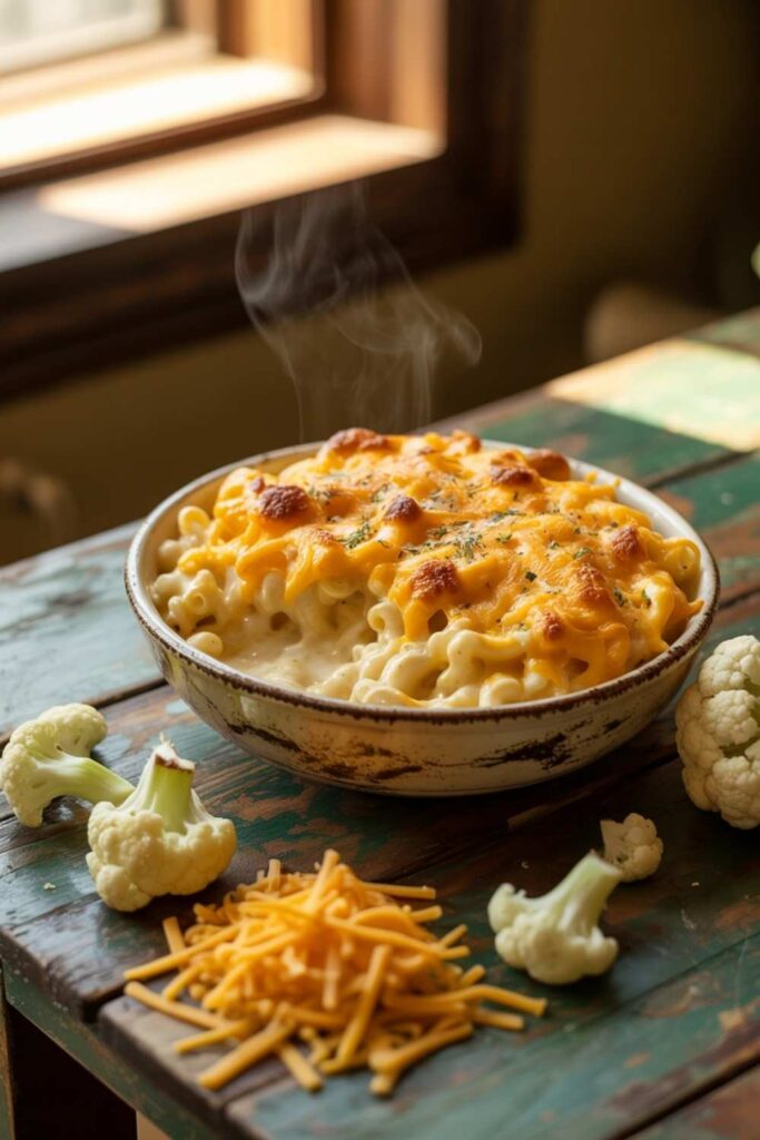 Creamy Cauliflower Mac and Cheese
