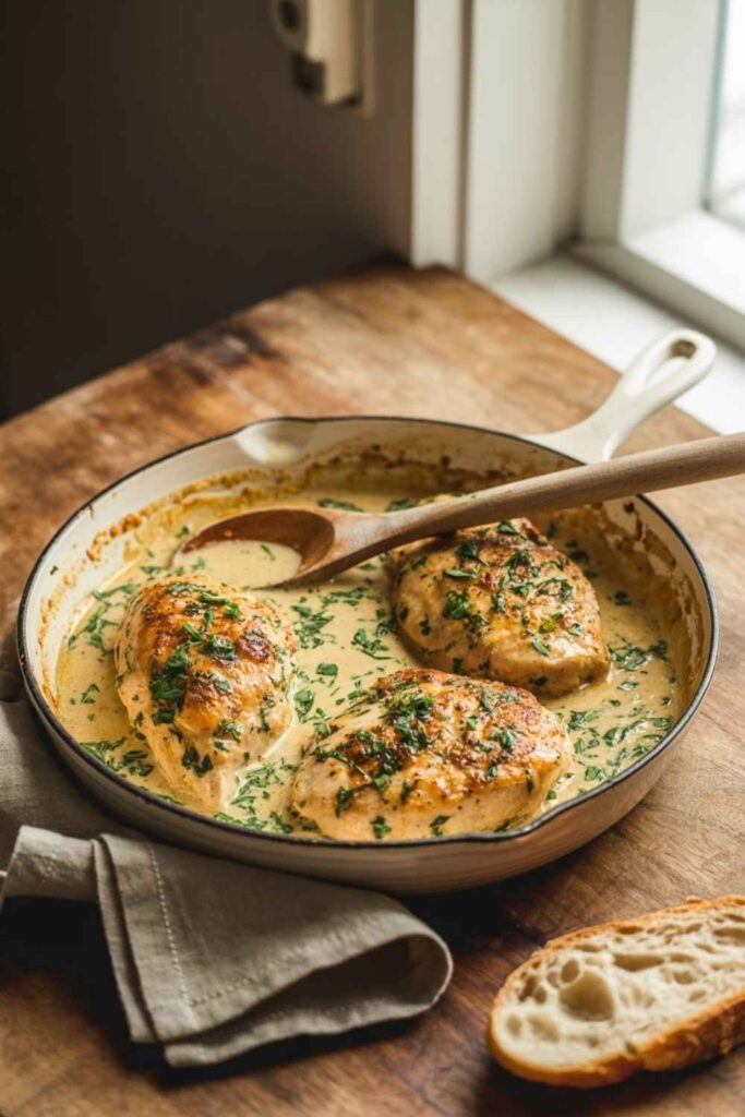 Creamy Garlic Chicken Skillet