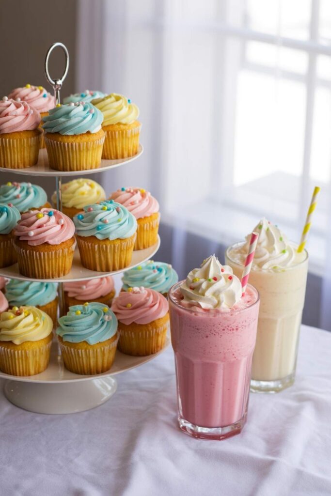 Cupcakes with Milkshakes