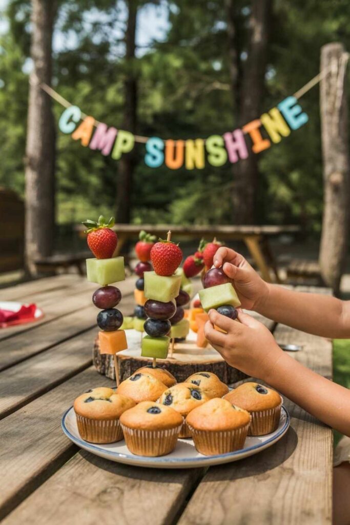 Fruit Kabob Muffins