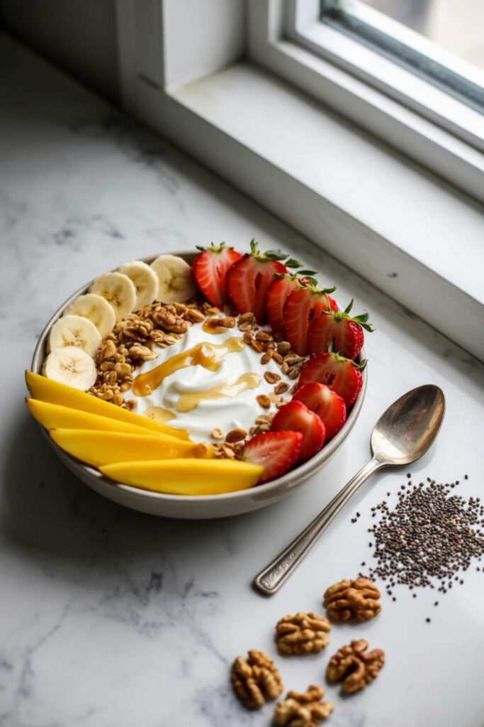 Greek Yogurt Bowls with Fresh Fruits