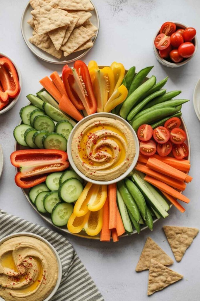 Hummus and Veggie Platter