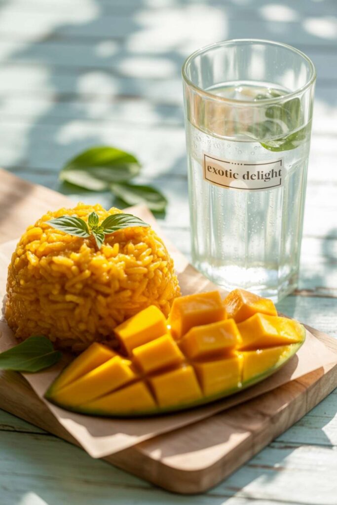 Mango Sticky Rice with Coconut Water