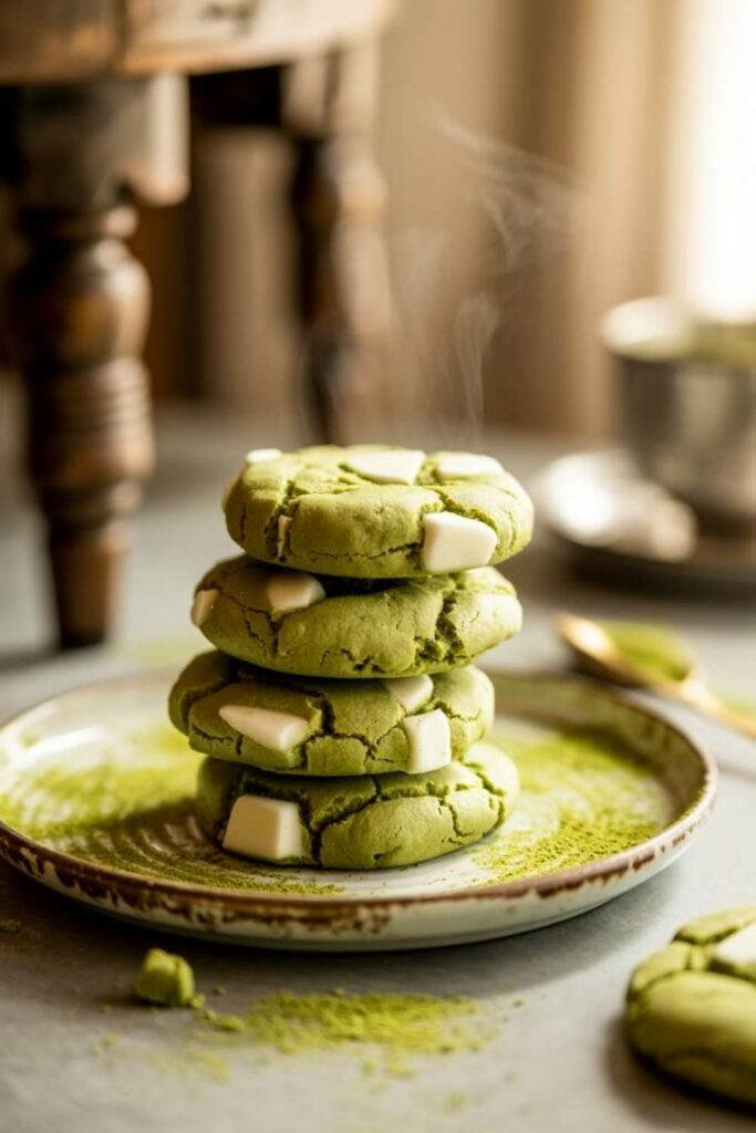 Matcha White Chocolate Cookies