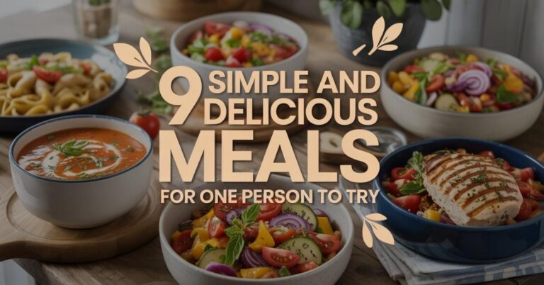 meals for one person