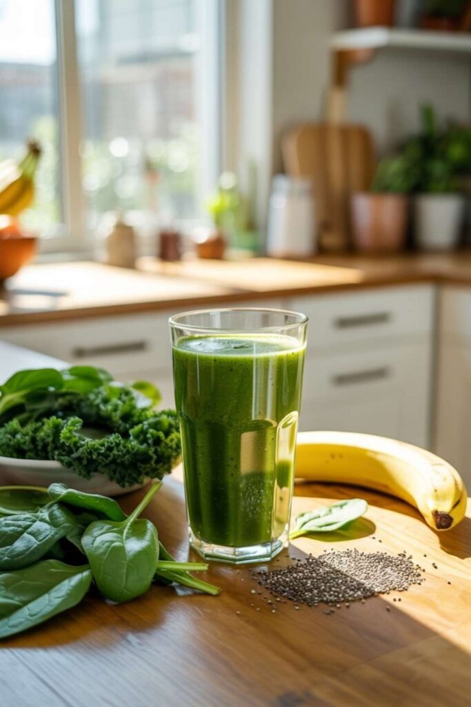 Morning Green Smoothie for Energy