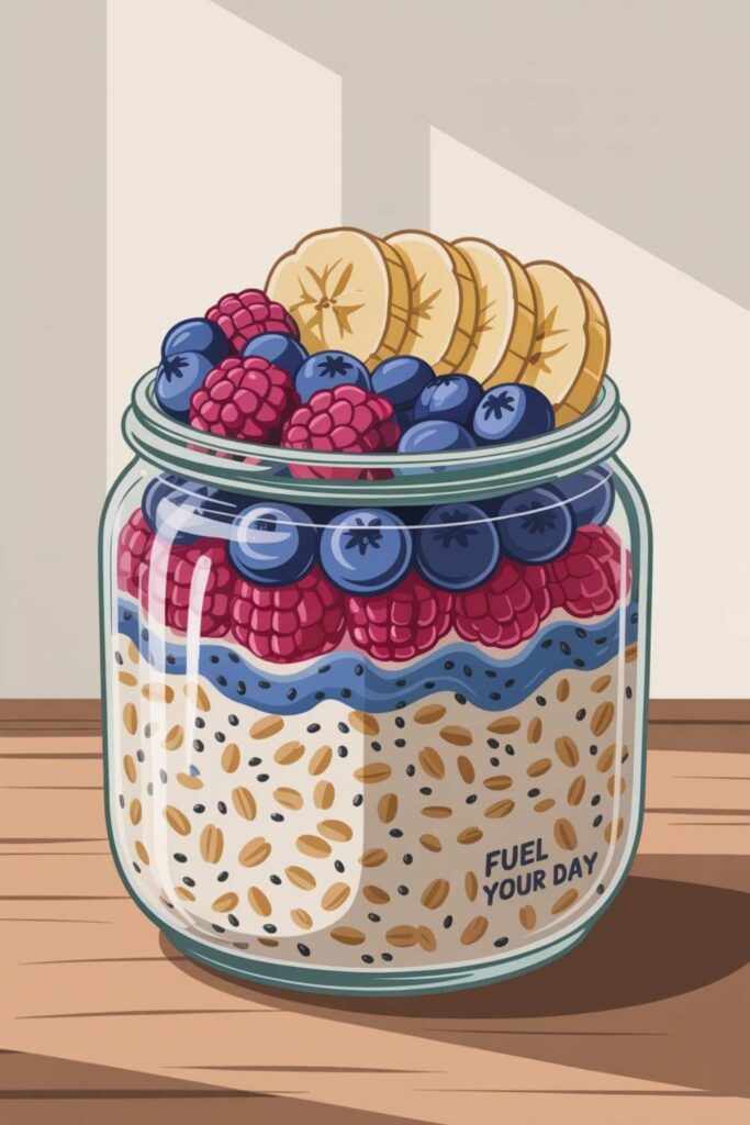 Overnight Oats with Fruits