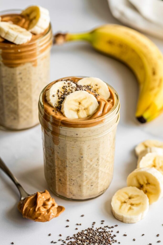 Peanut Butter Banana Overnight Oats