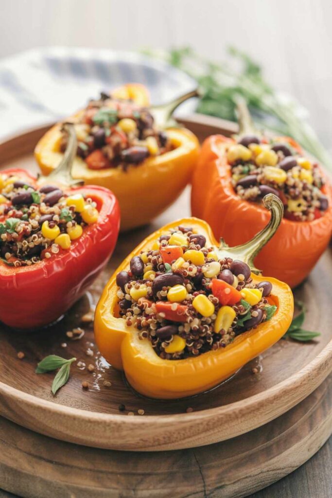Quinoa and Veggie Stuffed Peppers