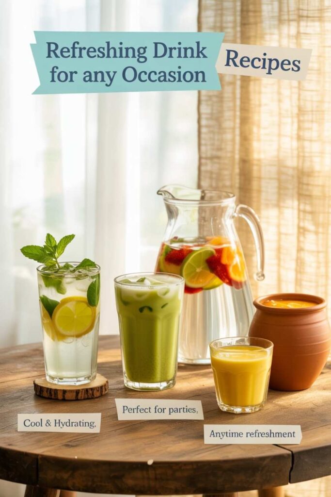 Refreshing Drink Recipes for Any Occasion