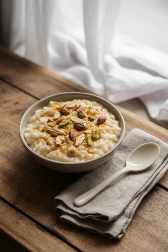 Rice Pudding with a Hint of Cardamom