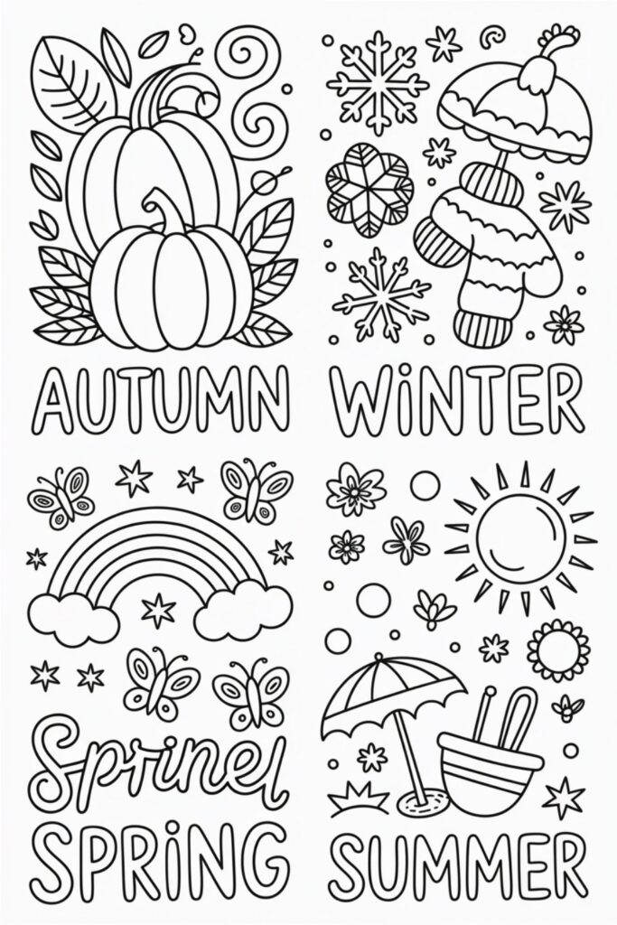 Seasonal Doodles That Match the Mood