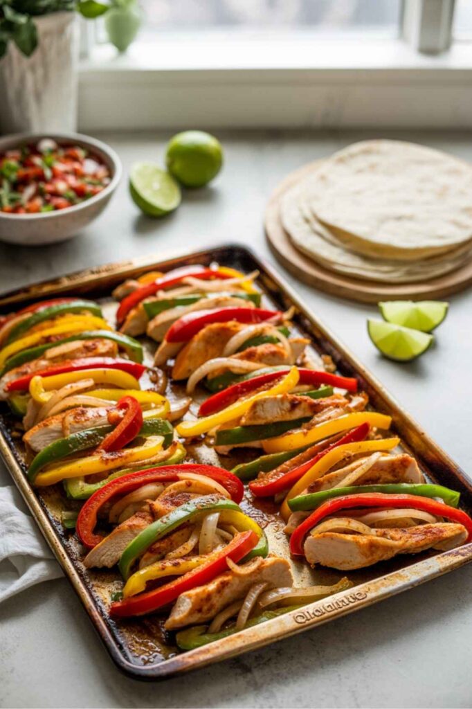 Sheet Pan Chicken Fajitas