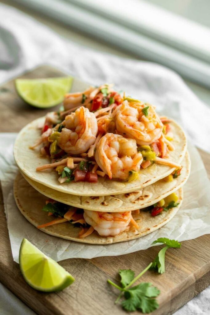 Shrimp Tacos with Fresh Salsa