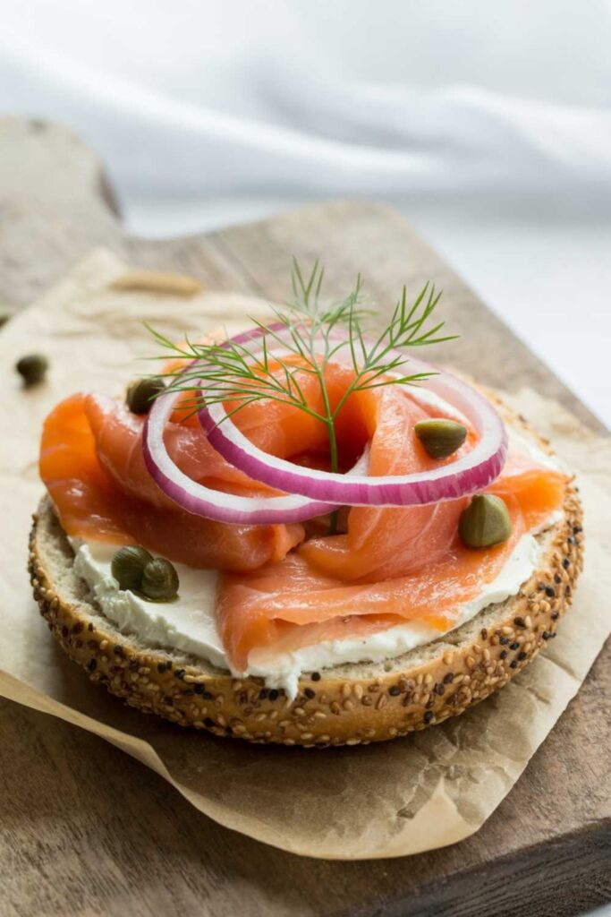 Smoked Salmon Breakfast Bagel
