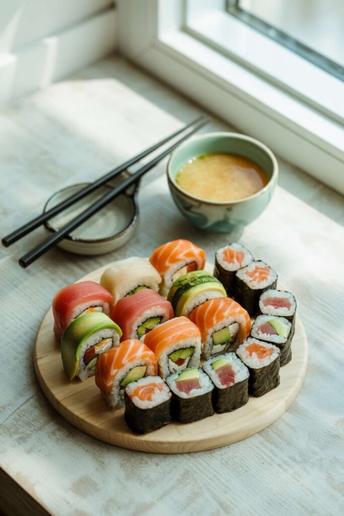 Sushi Rolls with Lean Fish