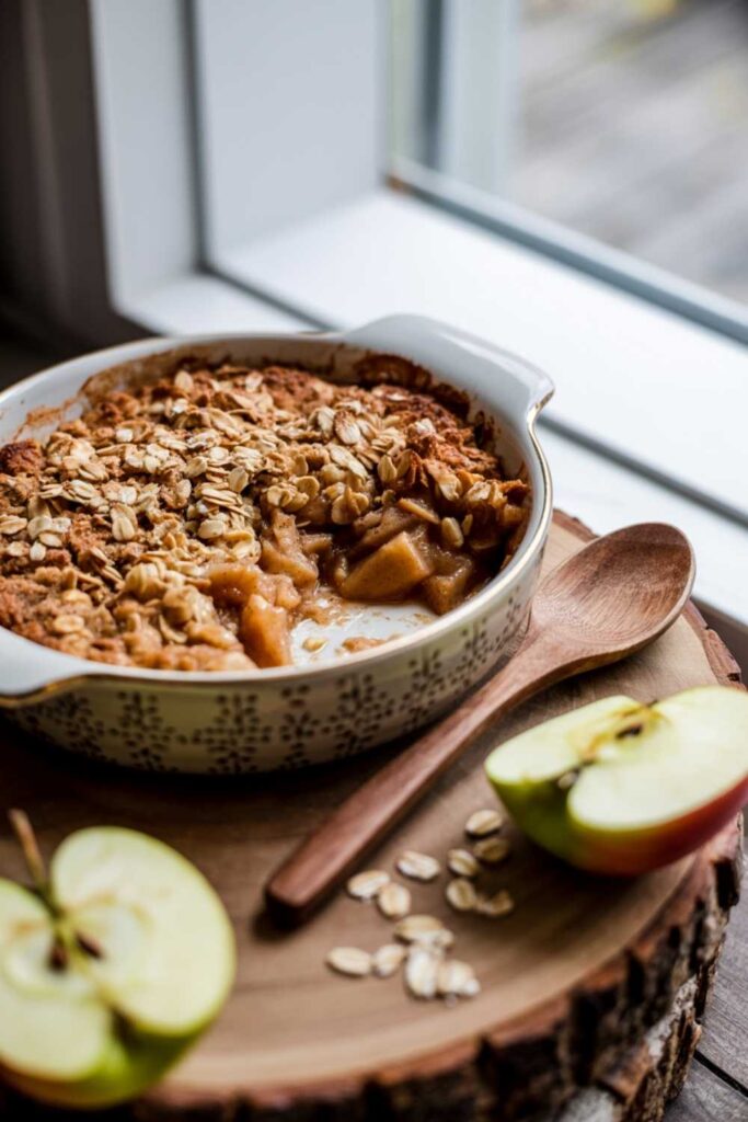 Vegan Apple Crisp with Oat Topping