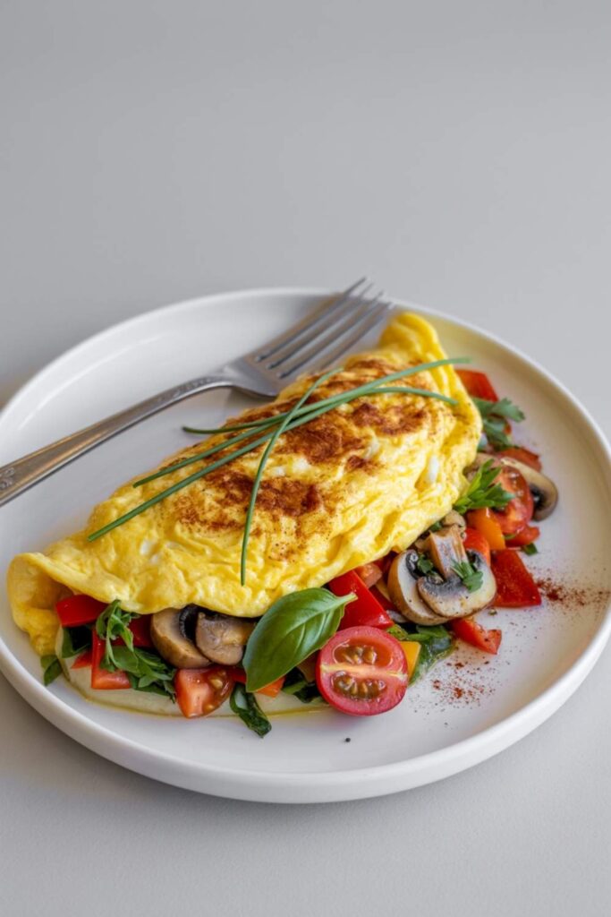 Veggie Omelette with Herbs