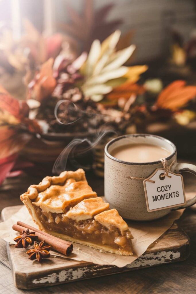 Warm Apple Pie with Chai Tea