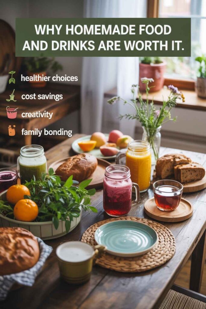 Why Homemade Food and Drinks Are Worth It
