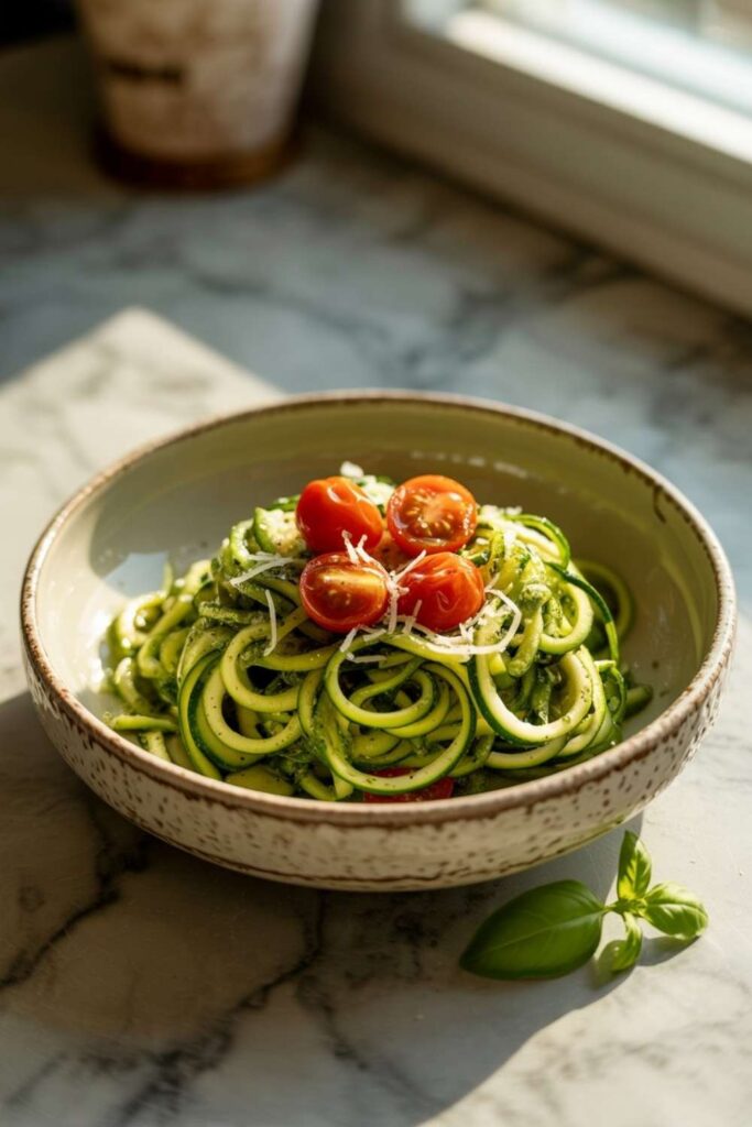 Zucchini Noodles with Pesto