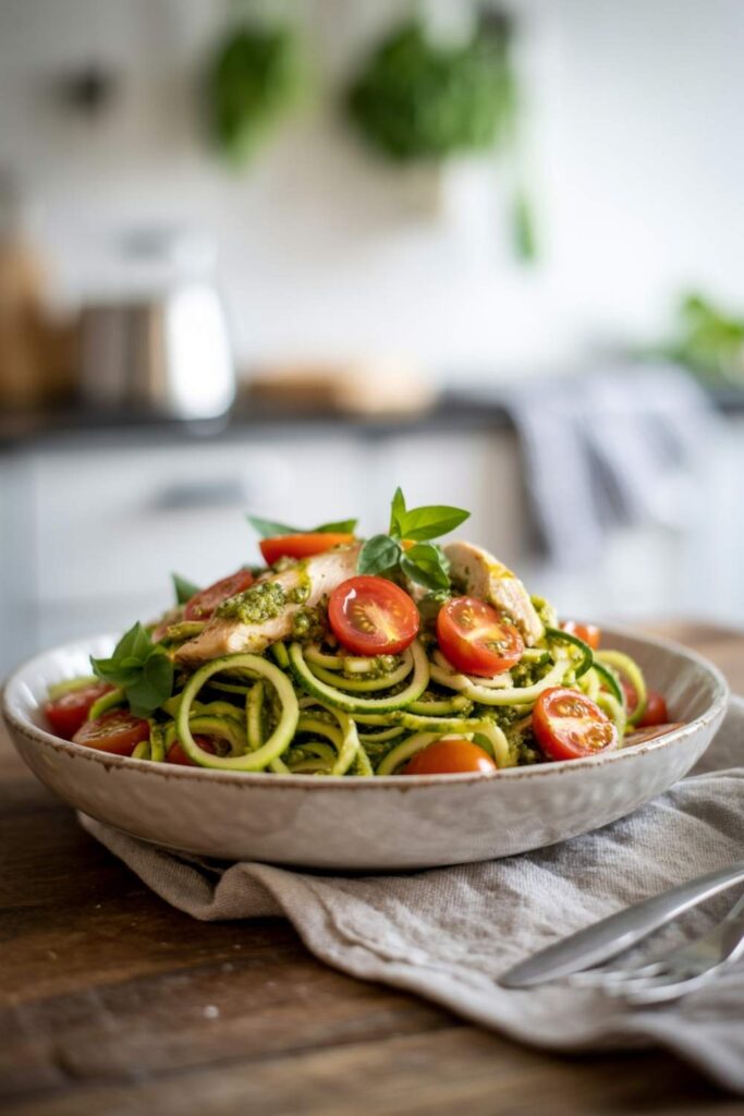 Zucchini Noodles with Pesto