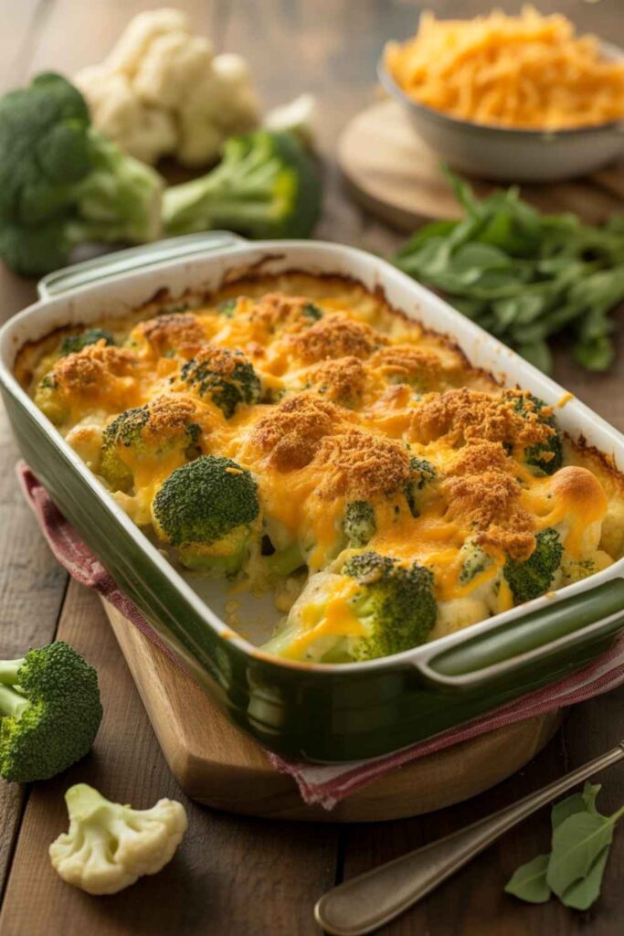 Crockpot Stew and Casserole Recipes Comforting Hearty and Effortless Meals 4 Cheesy Broccoli and Cauliflower Casserole