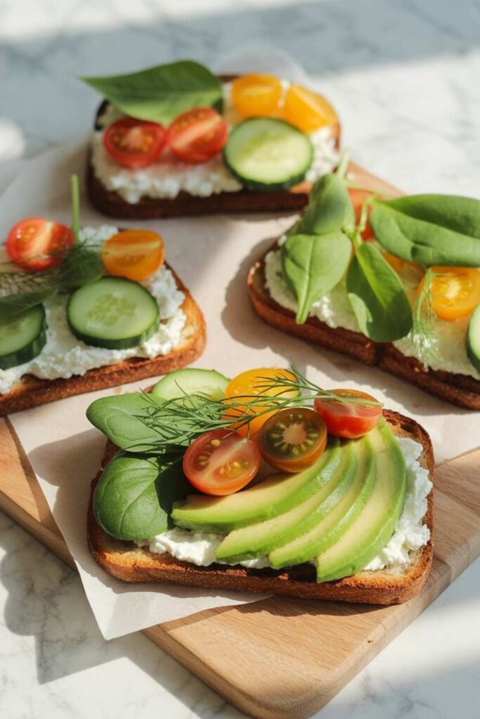 Cottage Cheese Toast for Vegetarians