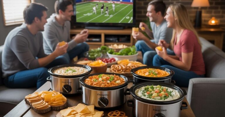 Easy Crockpot Dips for Game Day
