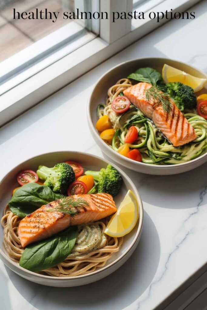 Healthy Salmon Pasta Options